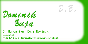 dominik buja business card